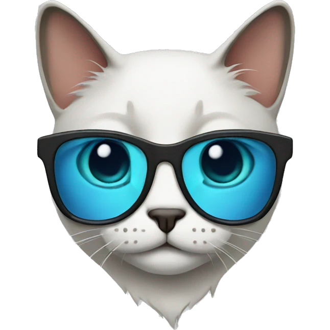 Cat wearing subglasses emoji