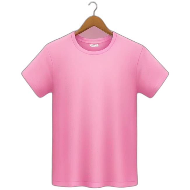 Pink t-shirt emoji