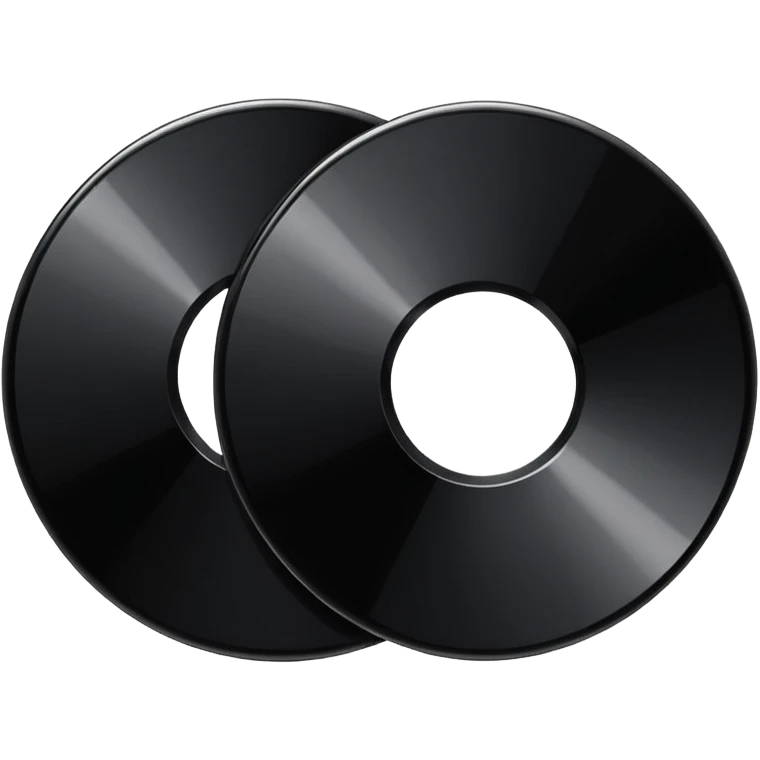 two black computer disk emoji