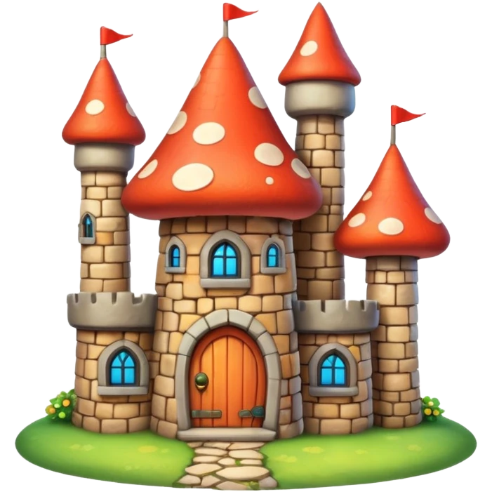 mushroom castle emoji