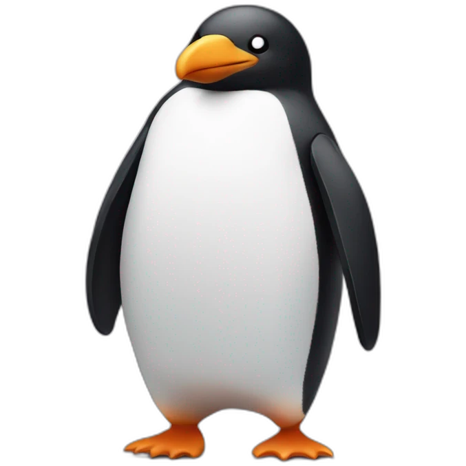 penguin with biceps emoji