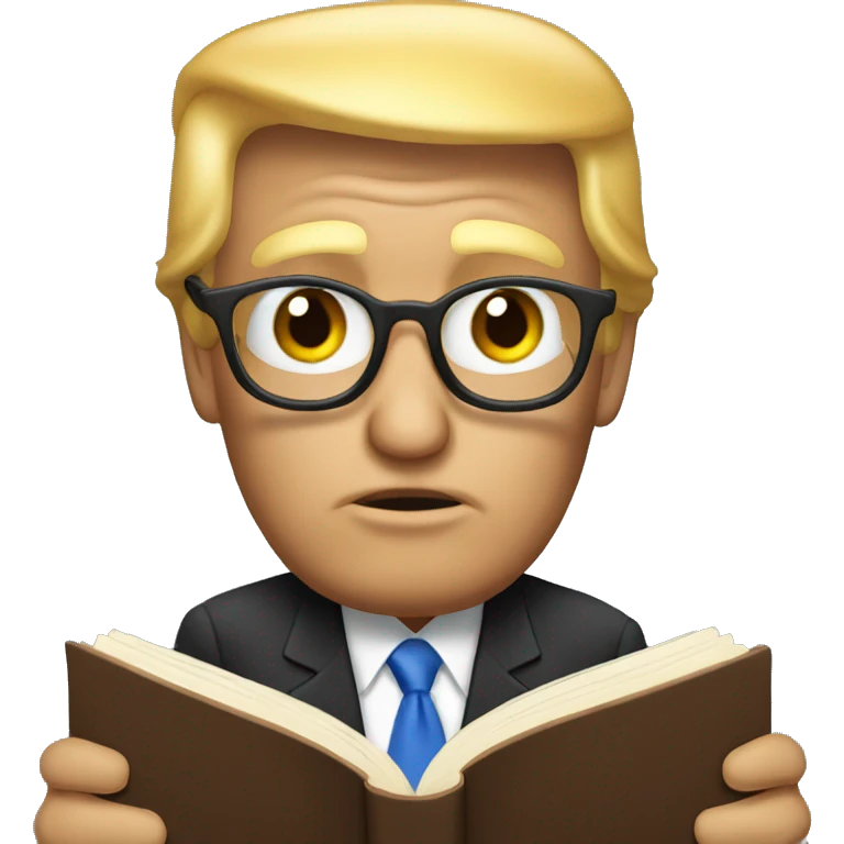 Donald trump read book emoji
