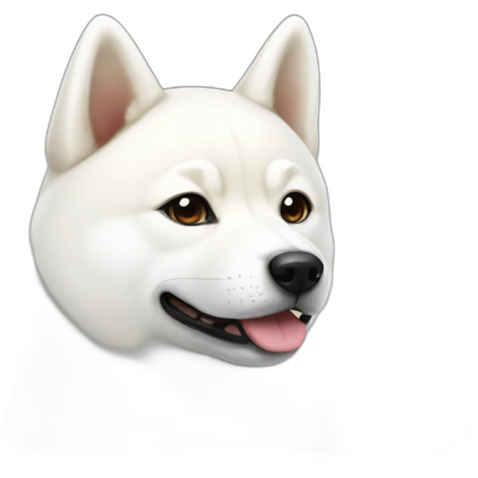 White shiba inu emoji