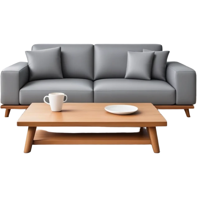 Living room with TV emoji