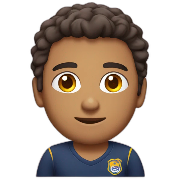 Chico con camiseta de Boca jrs emoji