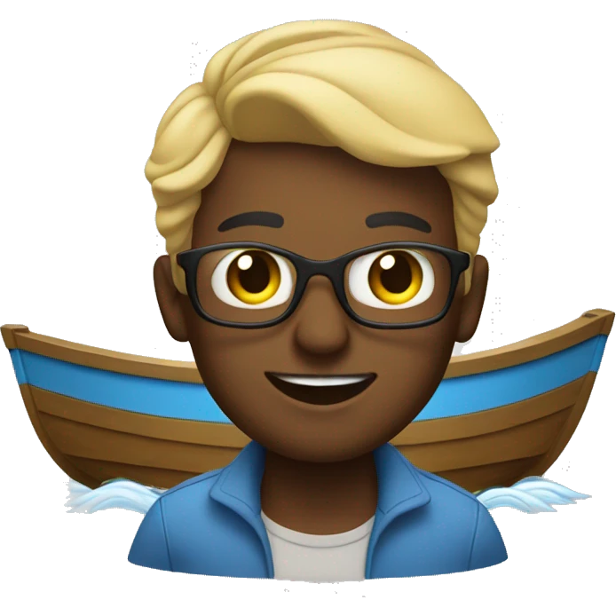 Me on a boat emoji