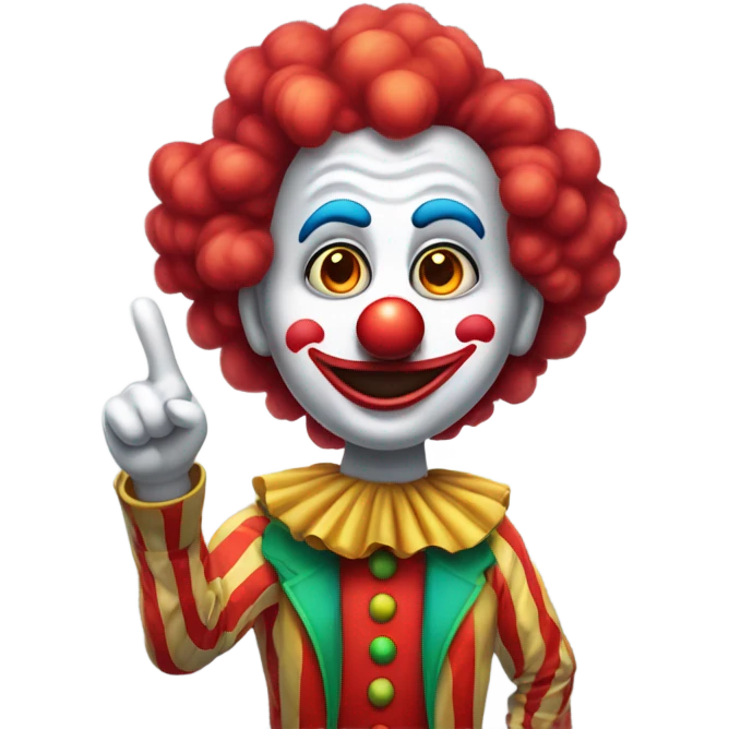 clown pointing  emoji