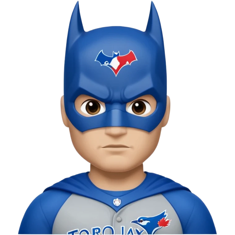 Batman in Toronto Blue Jays uniform emoji