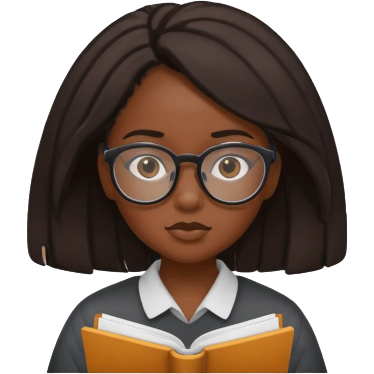 Student routine black girl emoji