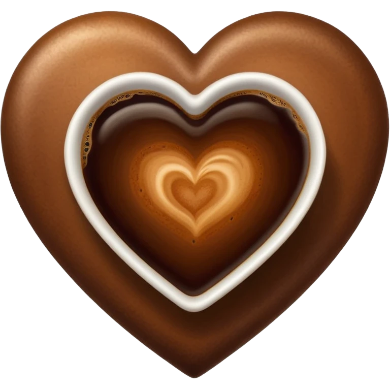 brown coffe heart emoji