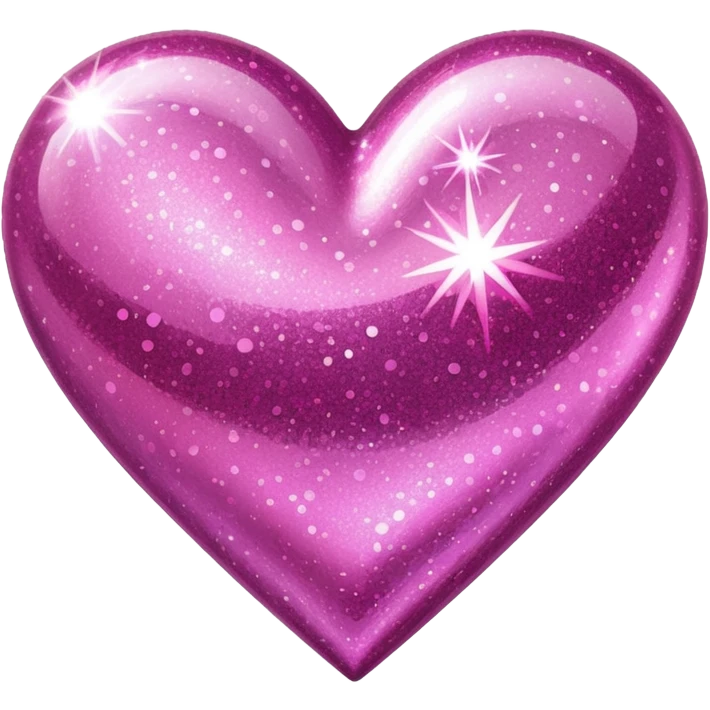 Glitter heart emoji