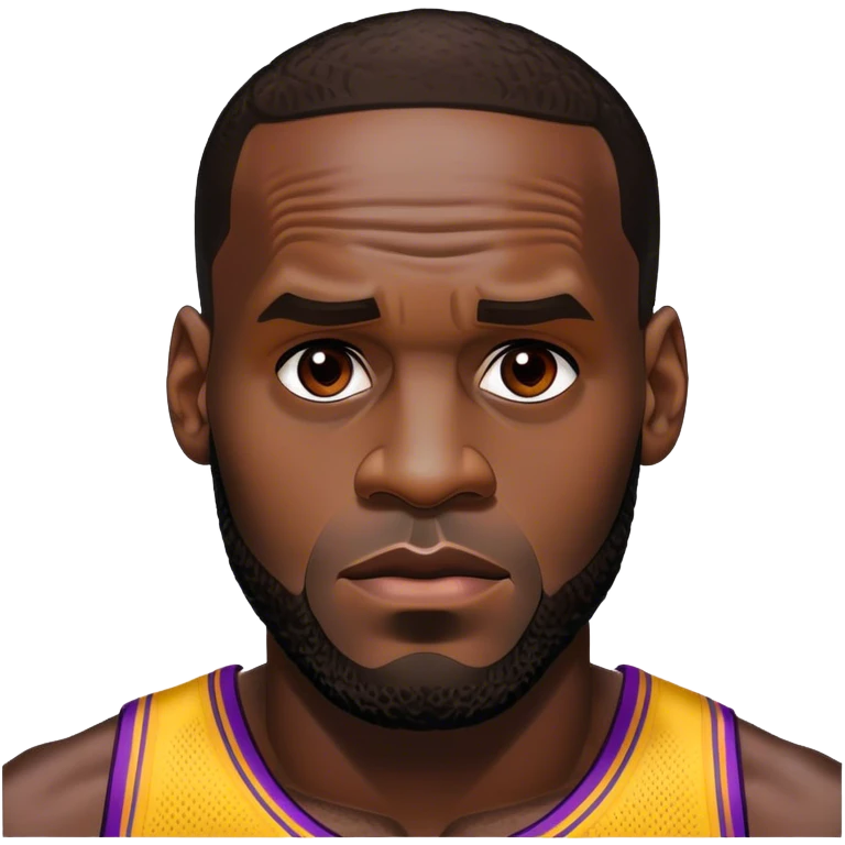 LeBron James staring into my soul emoji