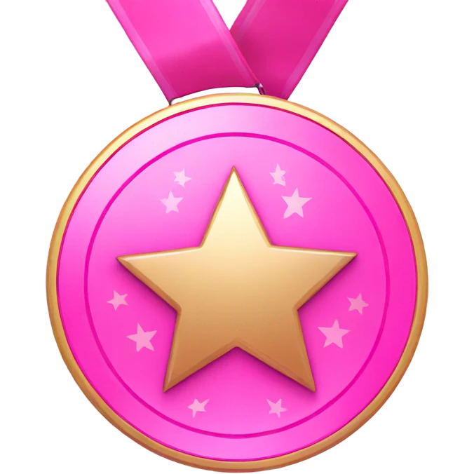 pink award medal emoji