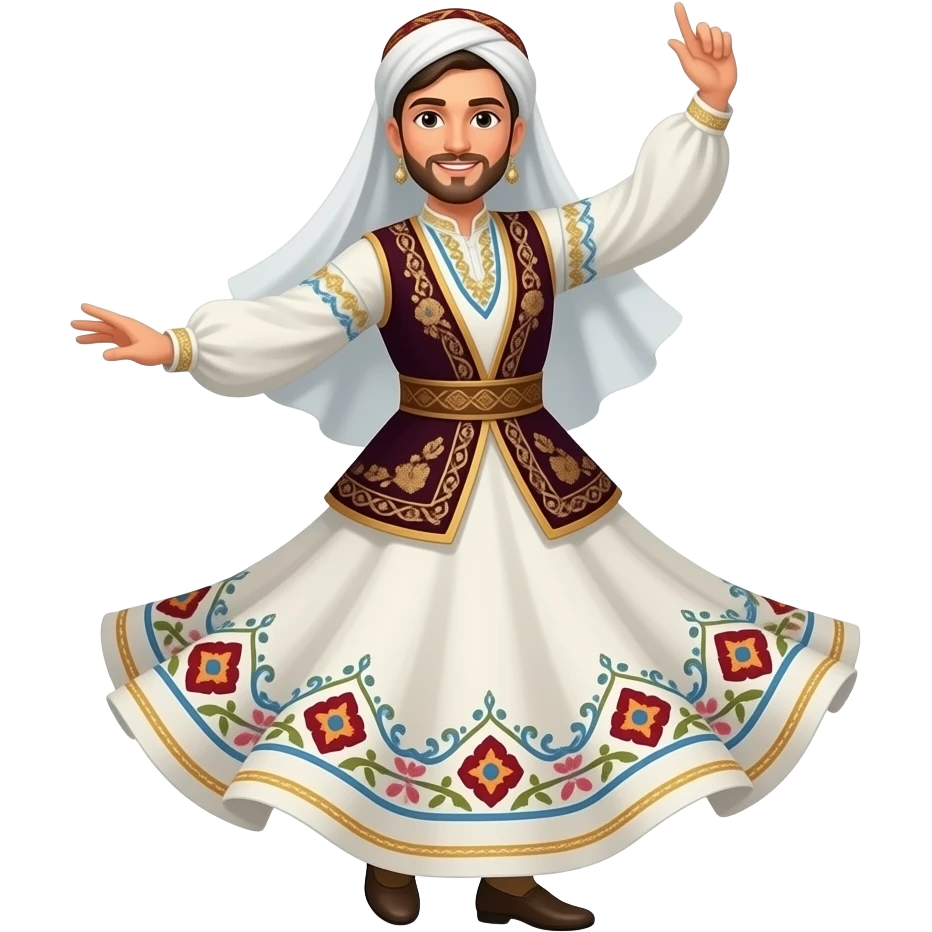 "a dance of Turkish origin" emoji