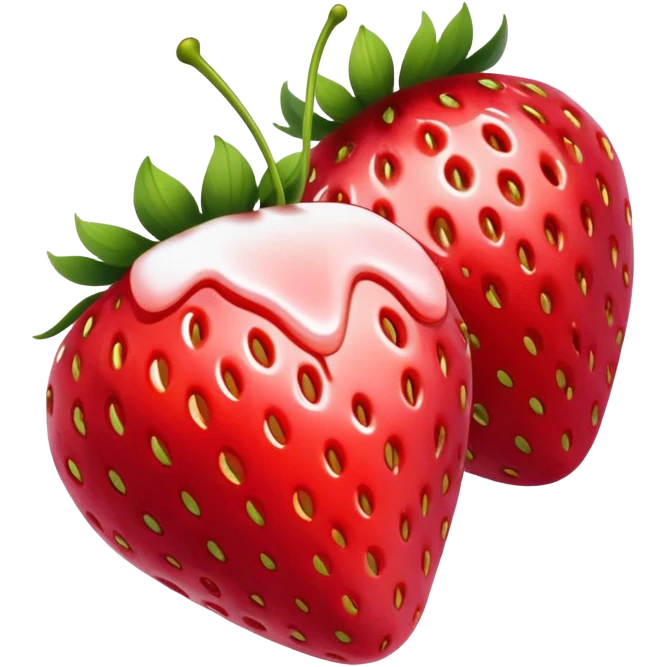 Macerated strawberries ￼ emoji