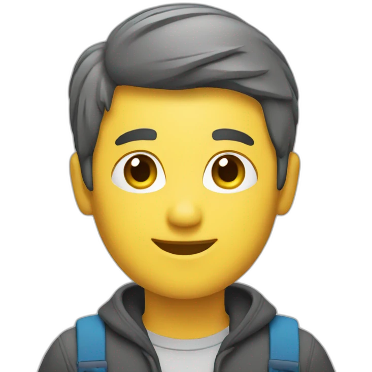 person showing a guide emoji