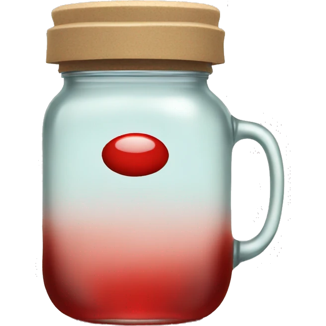 Red tea in jar emoji