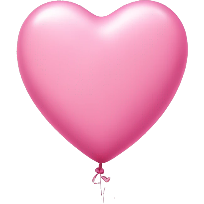 ￼￼Pink heart balloon emoji