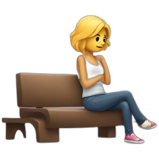 A girlfriend waiting for her boyfriend to text back  emoji