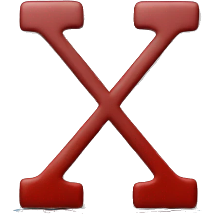 a big red x over water  emoji