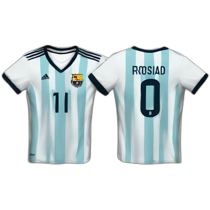 leo messi and cristiano ronaldo happy celebrate with shirts of their national teams emoji