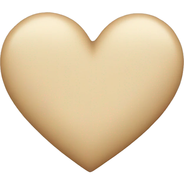 Beige heart  emoji