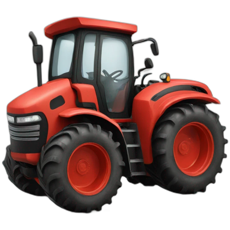 Tractor smiles emoji