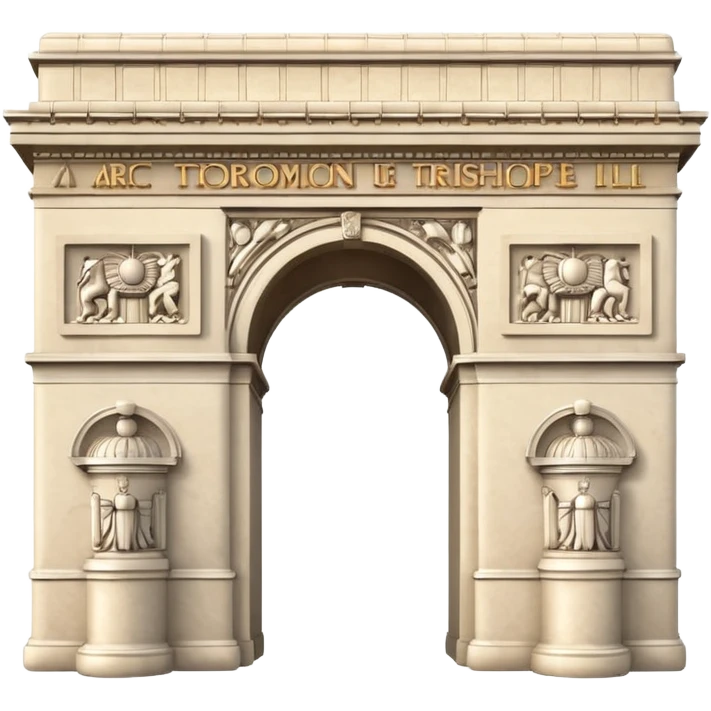 arc de triomphe simple iconic emoji emoji