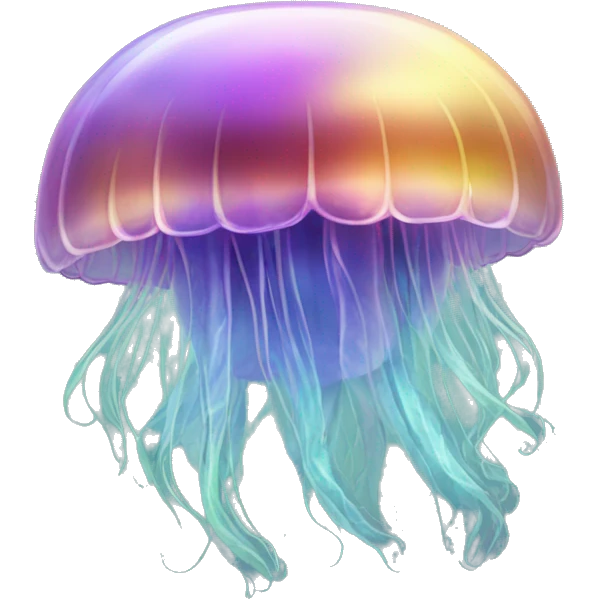 Iridescent jellyfish  emoji