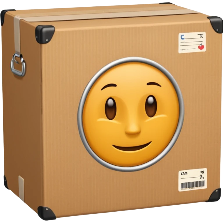delivery case with the CDEK inscription emoji