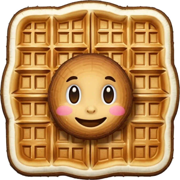 Coconut waffle emoji