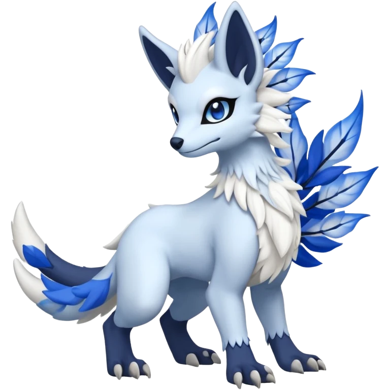 Floral Absol-Amaura-Sergal-fusion-Fakemon-animal-creature  emoji