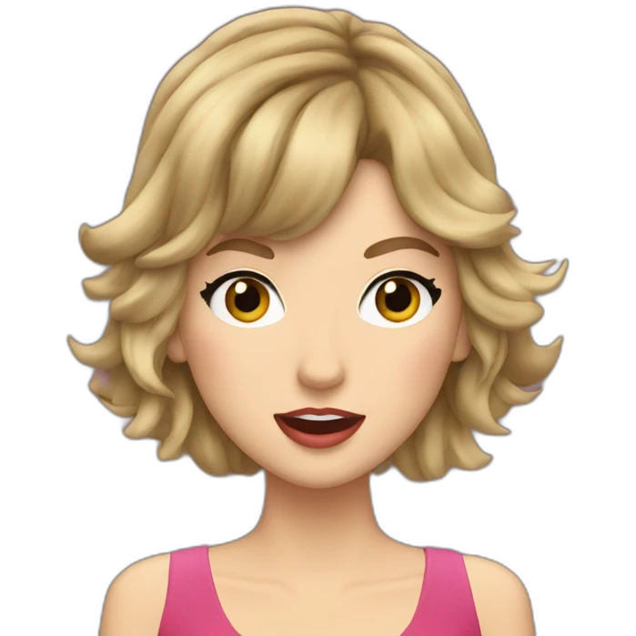 Taylor Swift singing emoji