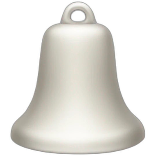 White bell emoji