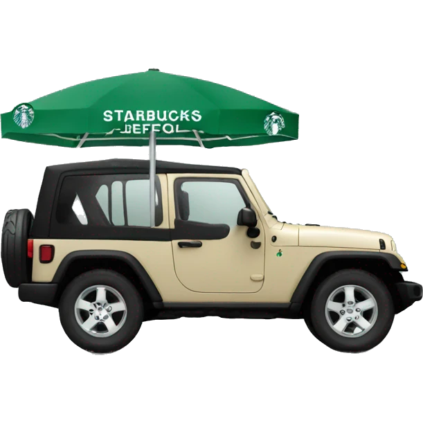 Starbucks jeep  emoji