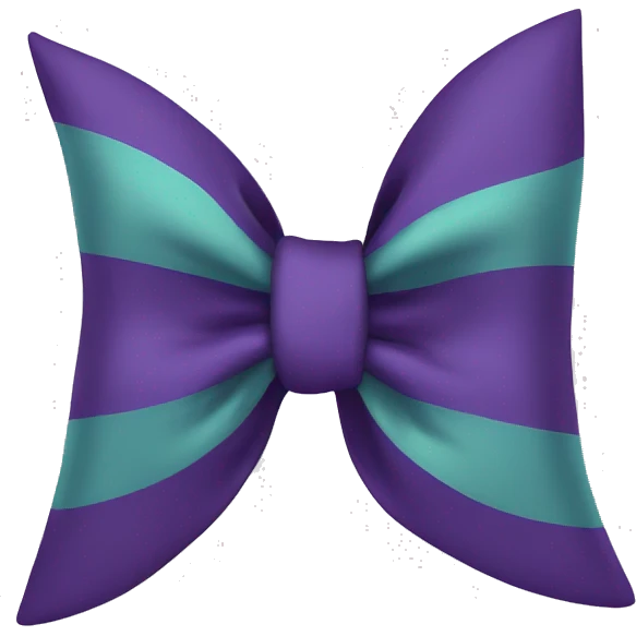 Different colors bow emoji