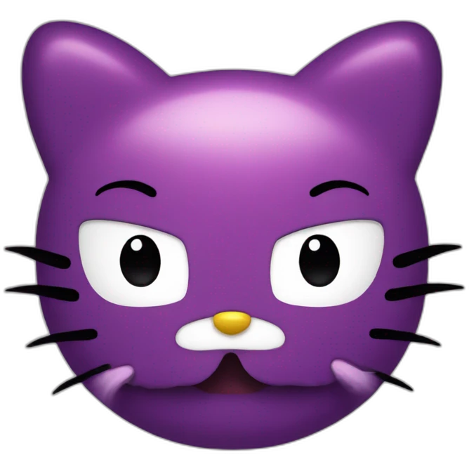 Evil hello kitty emoji