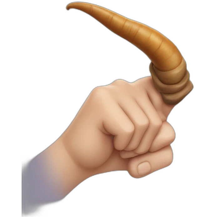 Finger bull horns emoji