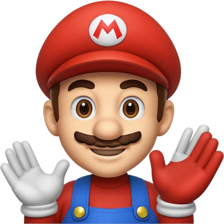 Super mario no gloves emoji