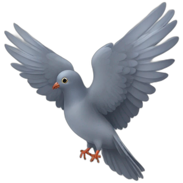 Pigeon wings emoji emoji