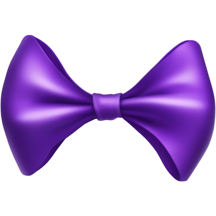 purple bow  emoji
