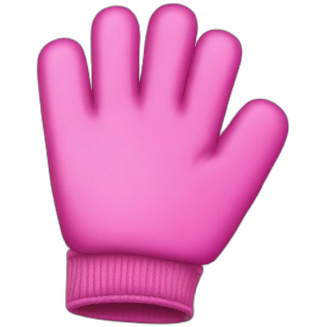 pink gloves  emoji