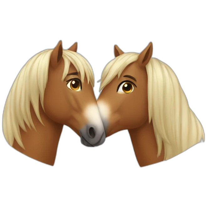 horse kiss emoji