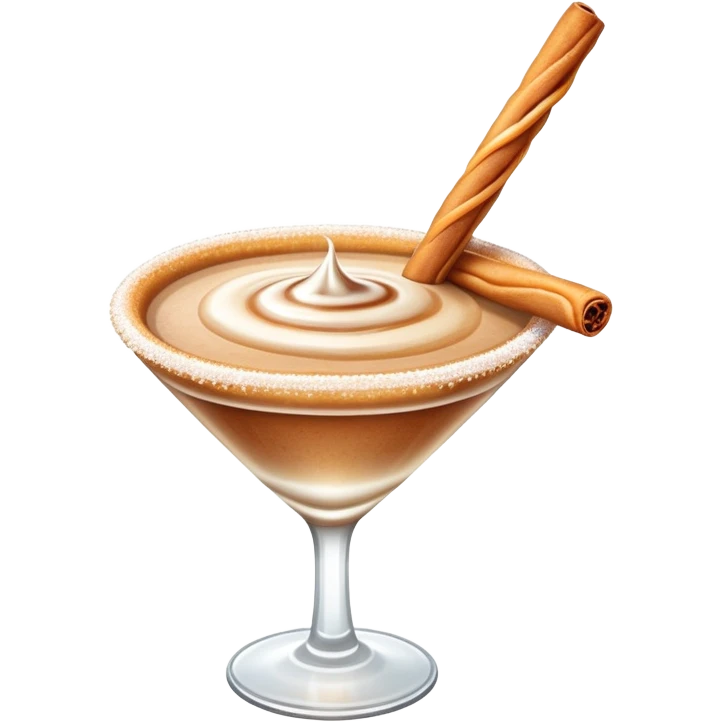 Cinnamon churro martini  emoji