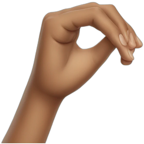 Hand holding nose emoji