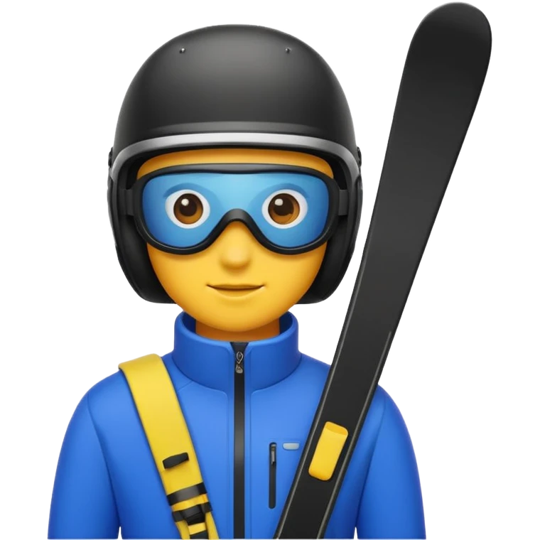 a ski google emoji