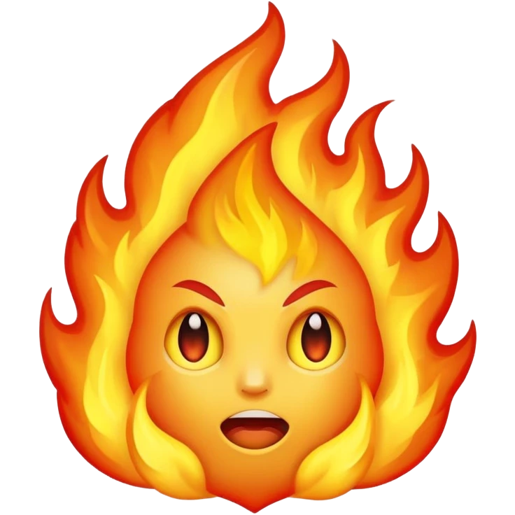 pouvoir ultime de feu emoji