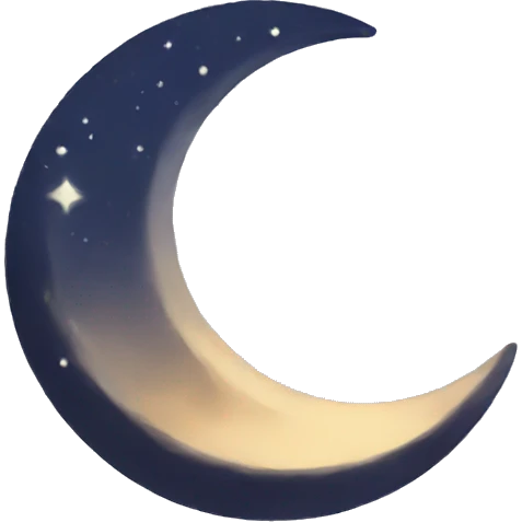 Crescent emoji