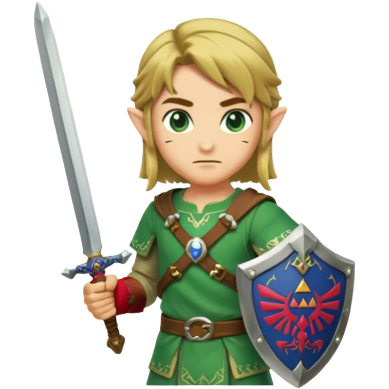 zelda Link with his sword emoji