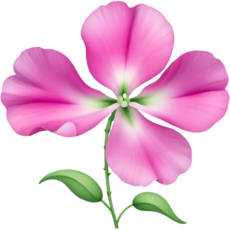 sweetpea flower, pink with dotted center emoji
